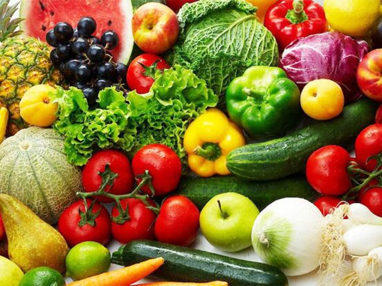 Verdure fresche e frutta