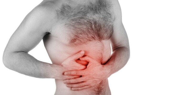 dolore agli organi interni che si irradia alla parte bassa della schiena